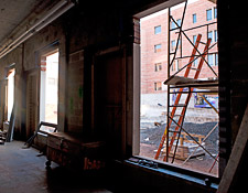 Ground level windows