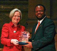 President Tilghman with Bill Massey