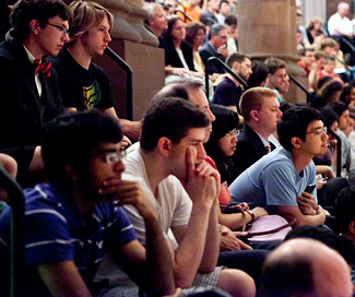 Bernanke w/ students