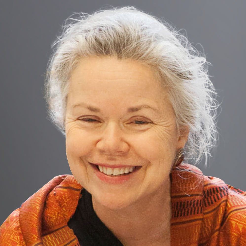 Susan Stewart smiling.