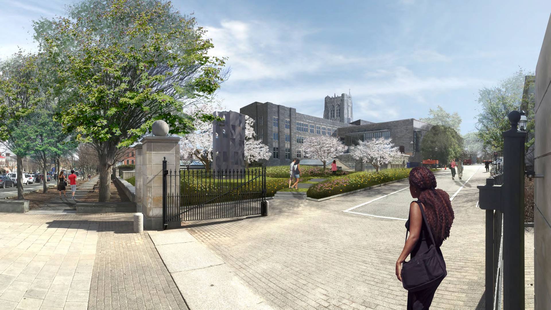 Artist's rendering of garden