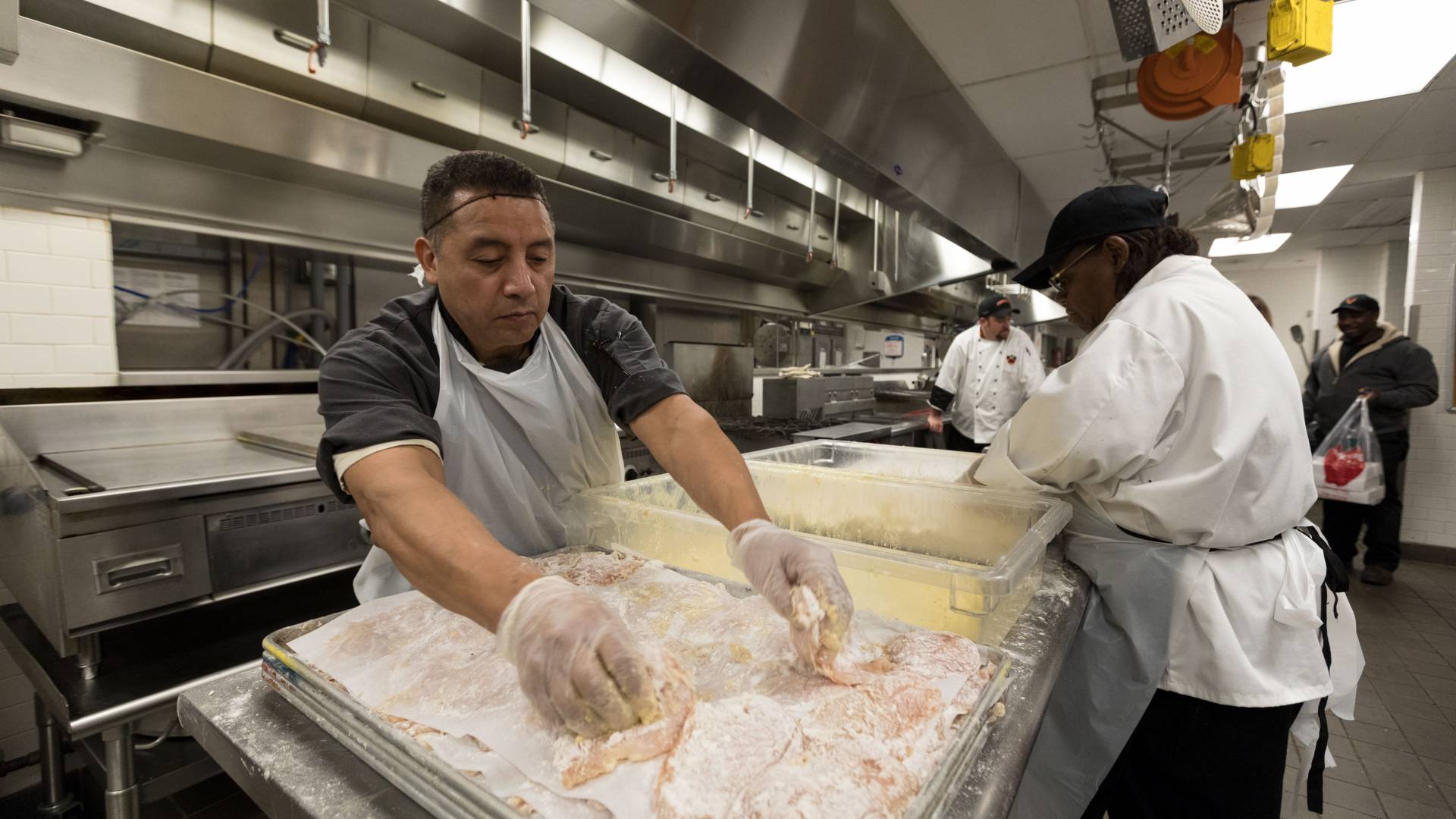 Prepping food for cooking