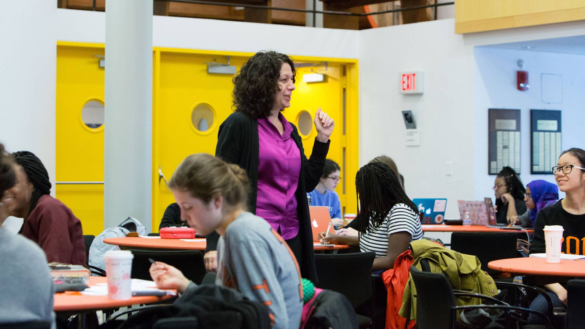Bonnie Bassler teaching in classroom