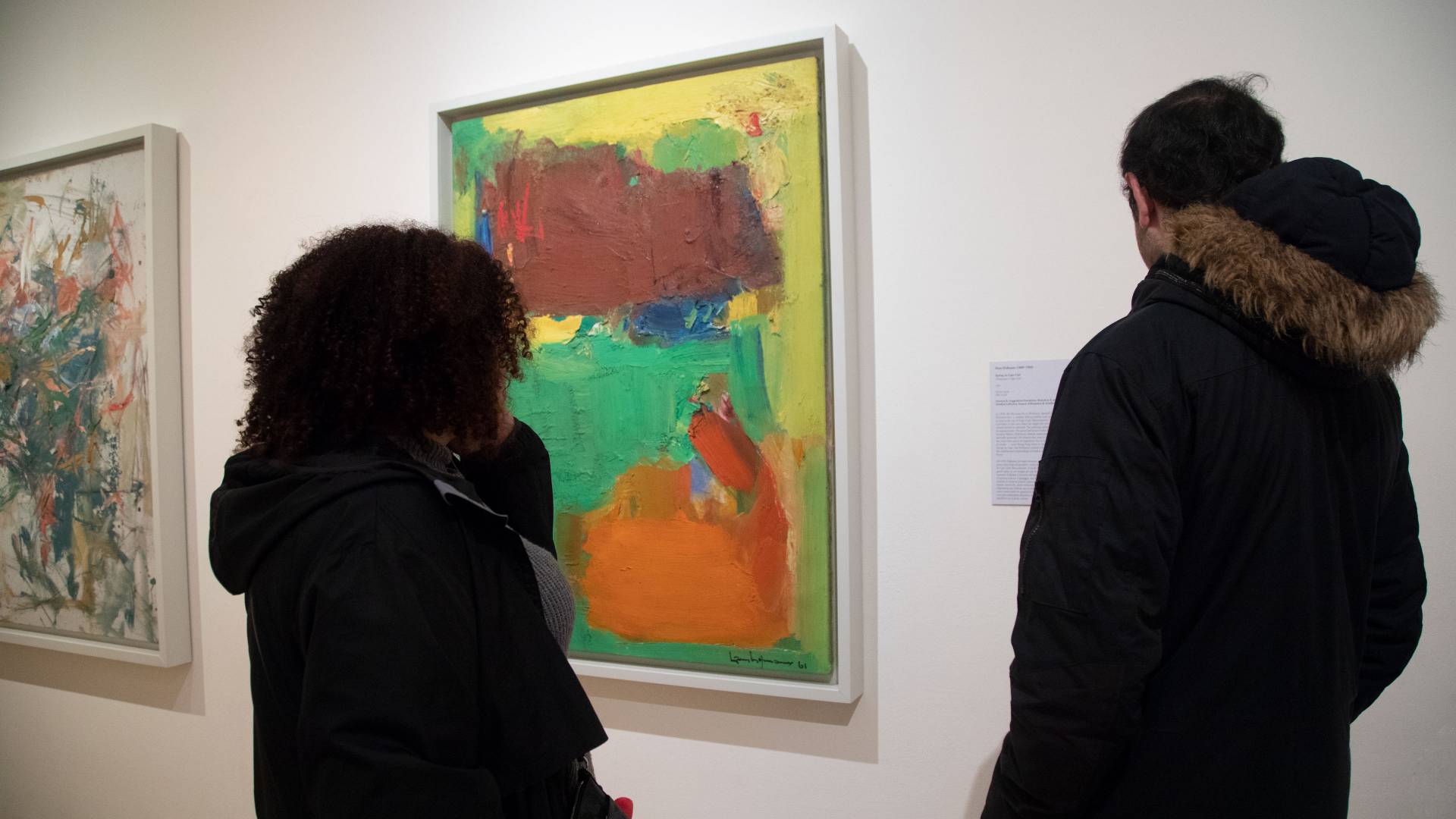 Students looking at art at Peggy Guggenheim Collection in Venice