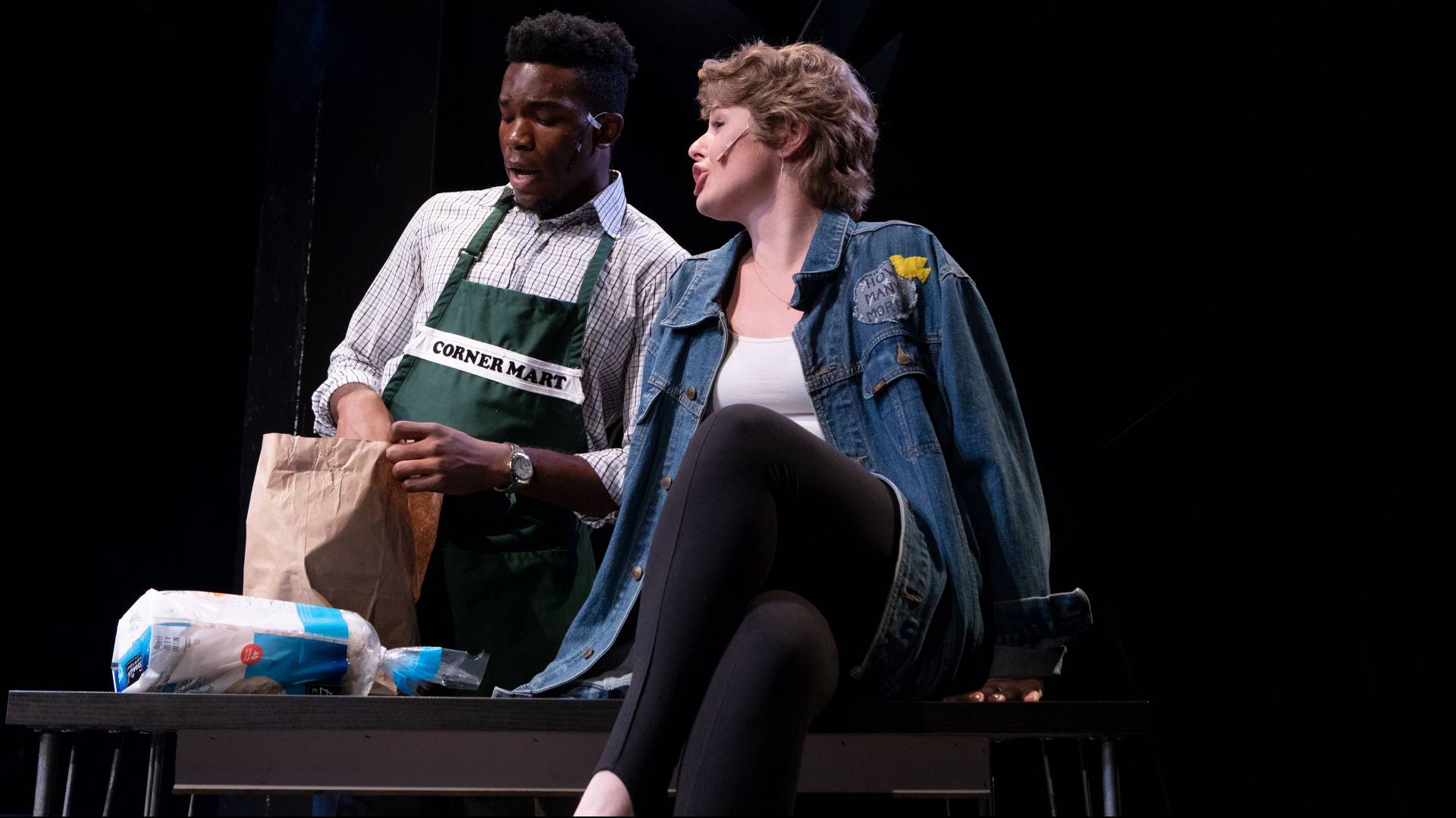 Actors and musicians on stage for musical "Tick, Tick...Boom"