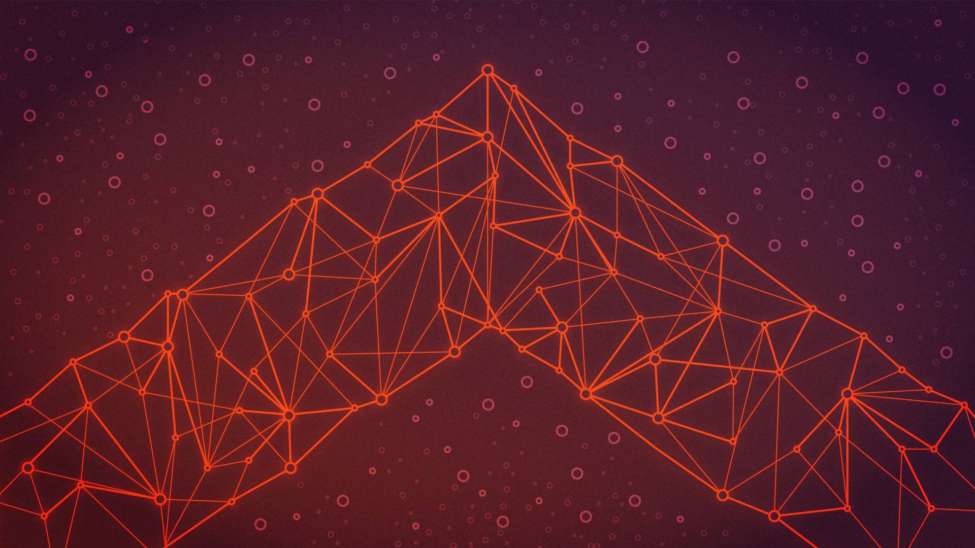 Data points connecting to form a Princeton University chevron