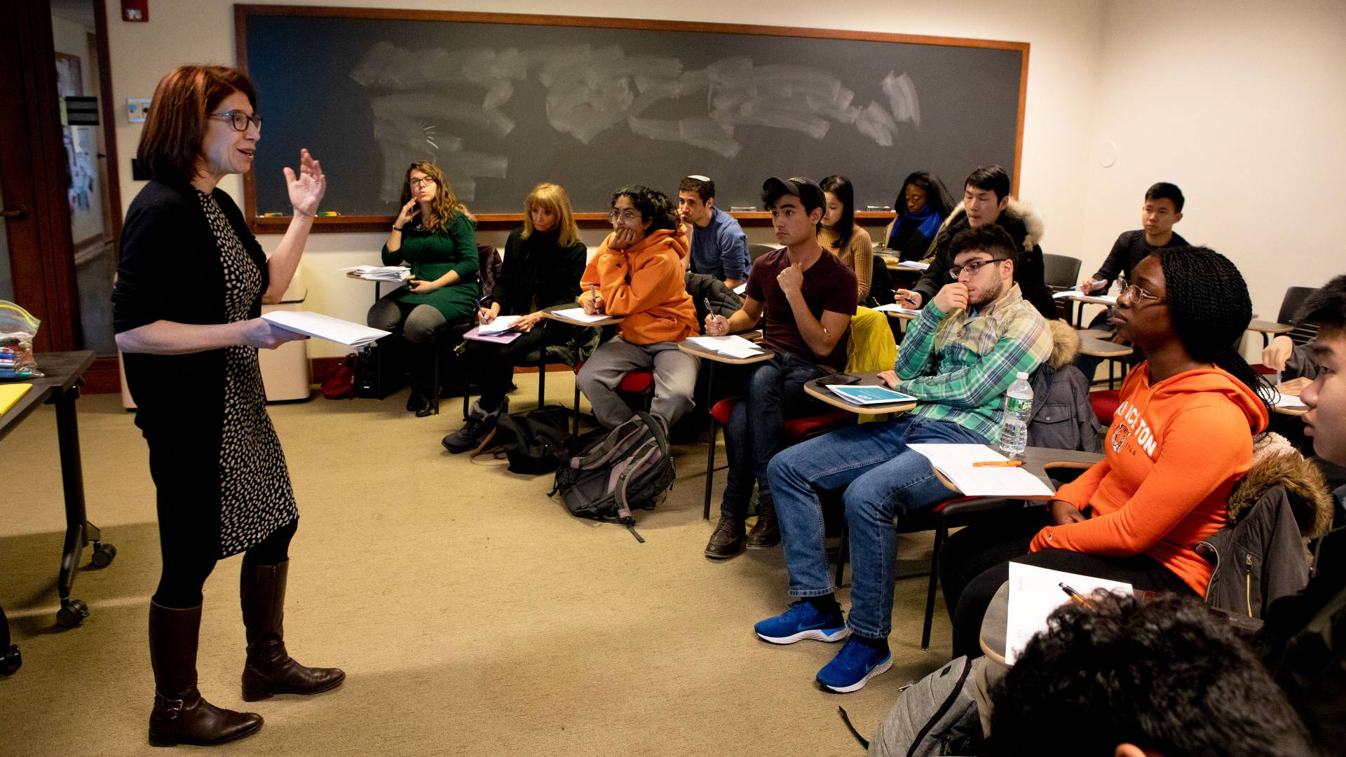 Carol Barash teaching interview skills during wintersession