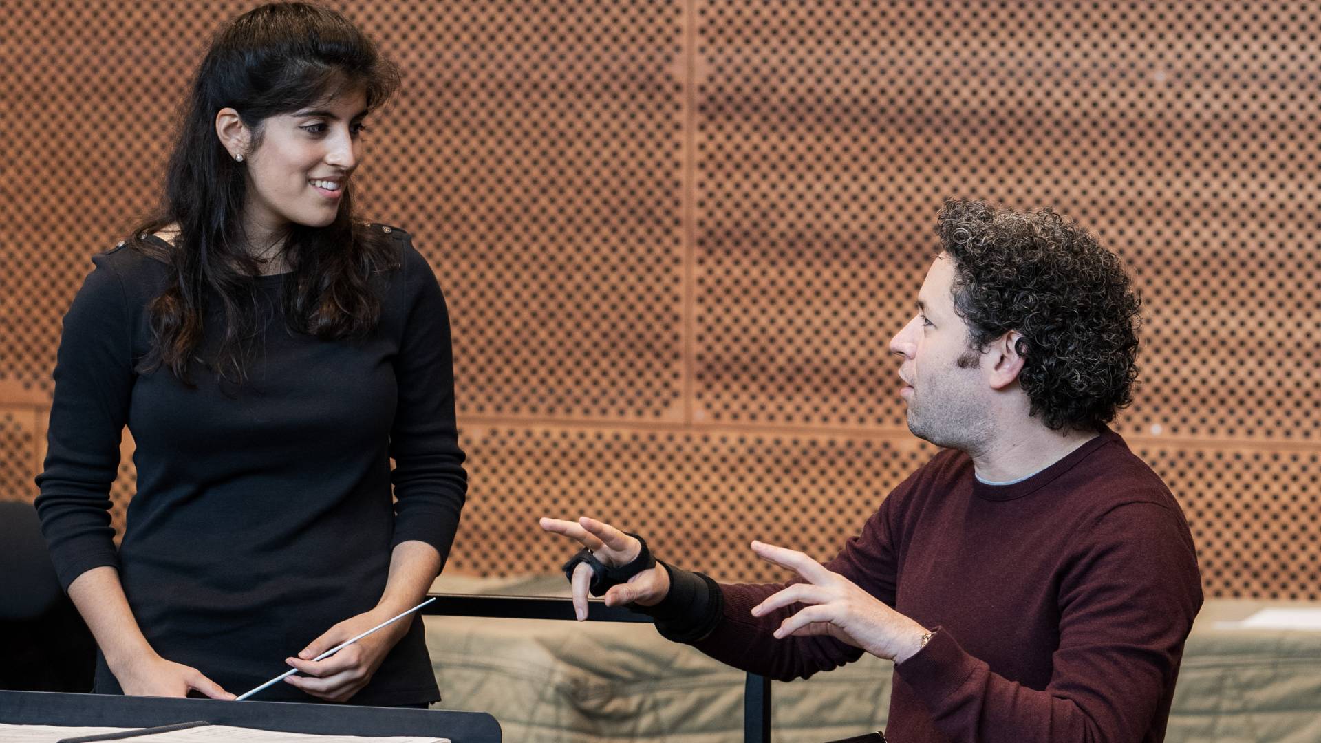 Mariana Corichi Gomez and Gustavo Dudamel