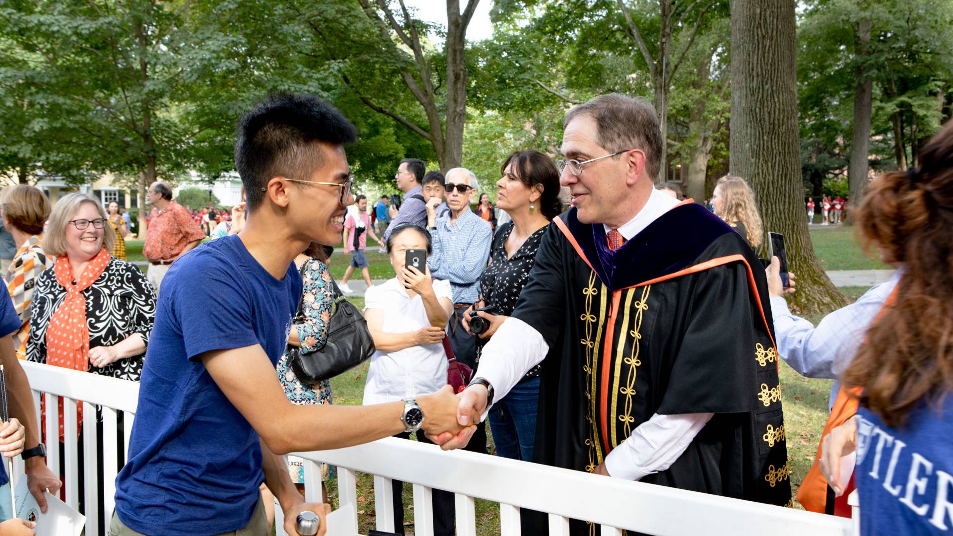 President Eisgruber at Pre-Rade