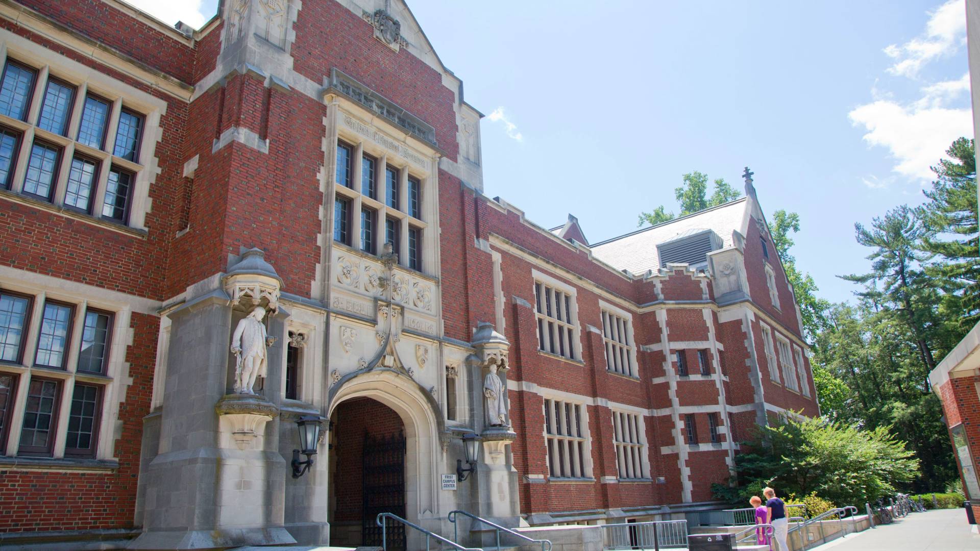 Frist Campus center on a sunny day