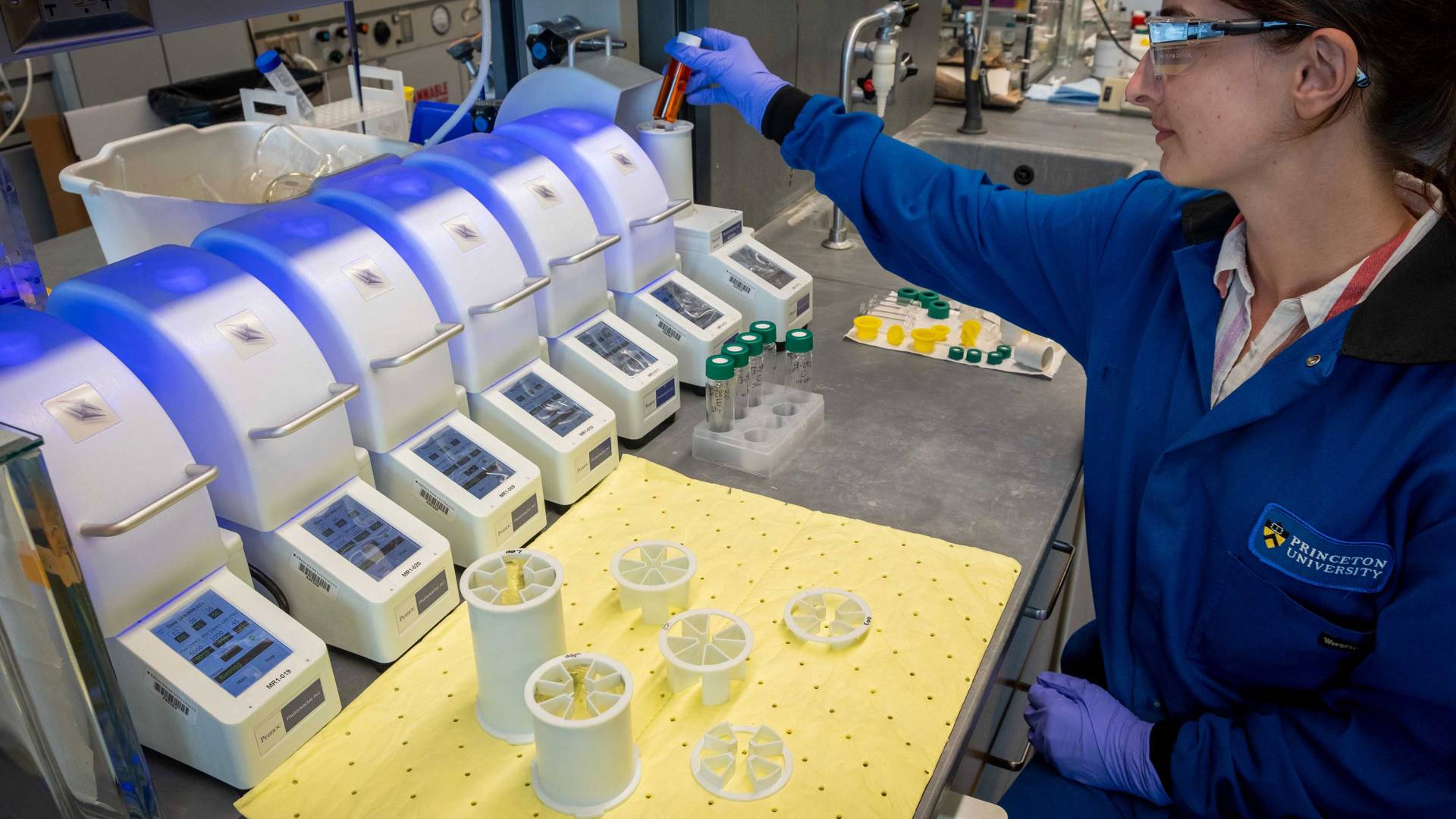 Grad student in a lab