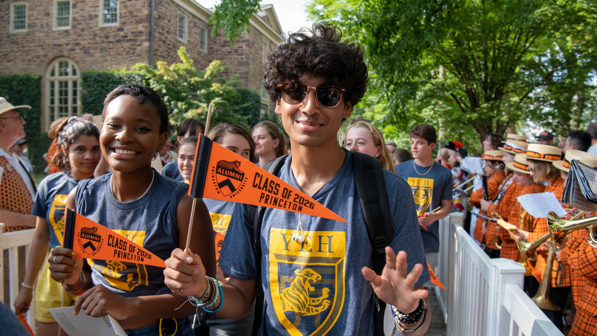 First year students process to Opening Exercises