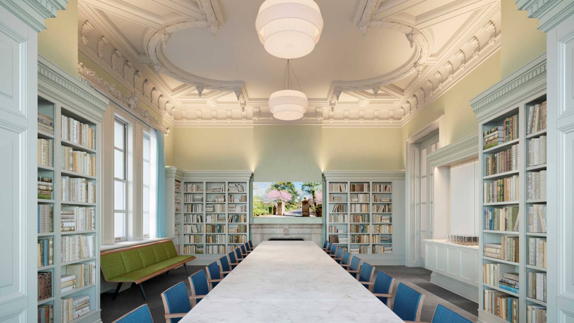 rendering of library