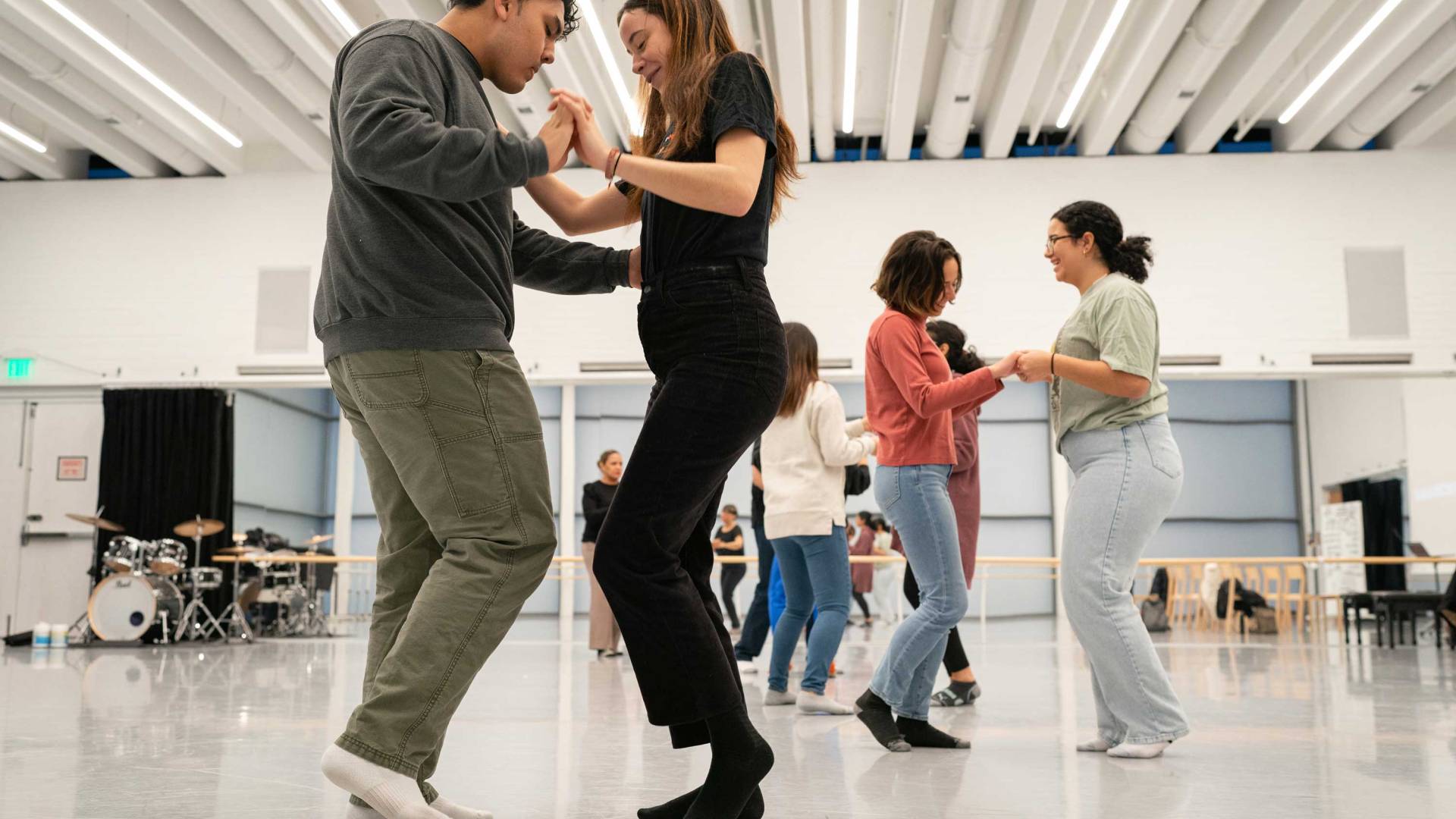 Participants dance bachata
