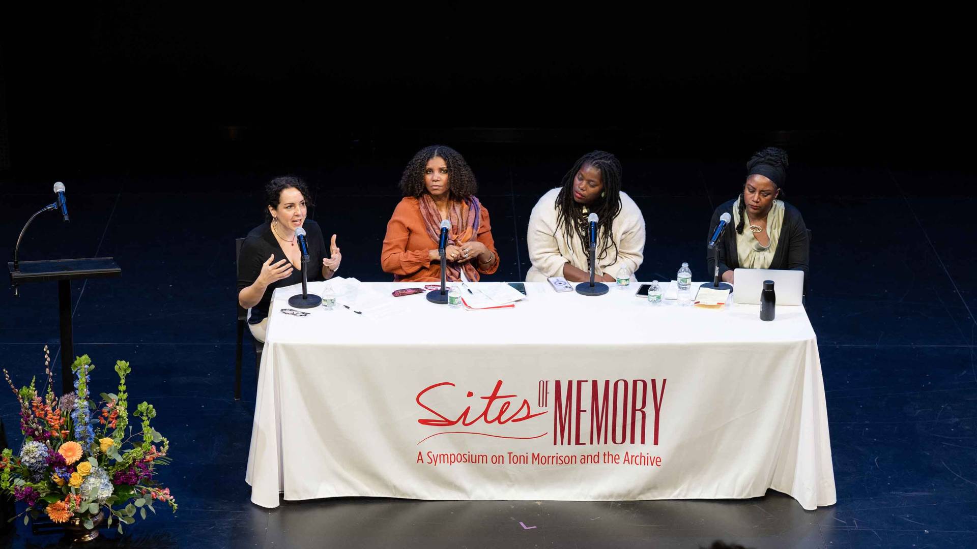 Panelists at the Toni Morrison symposium