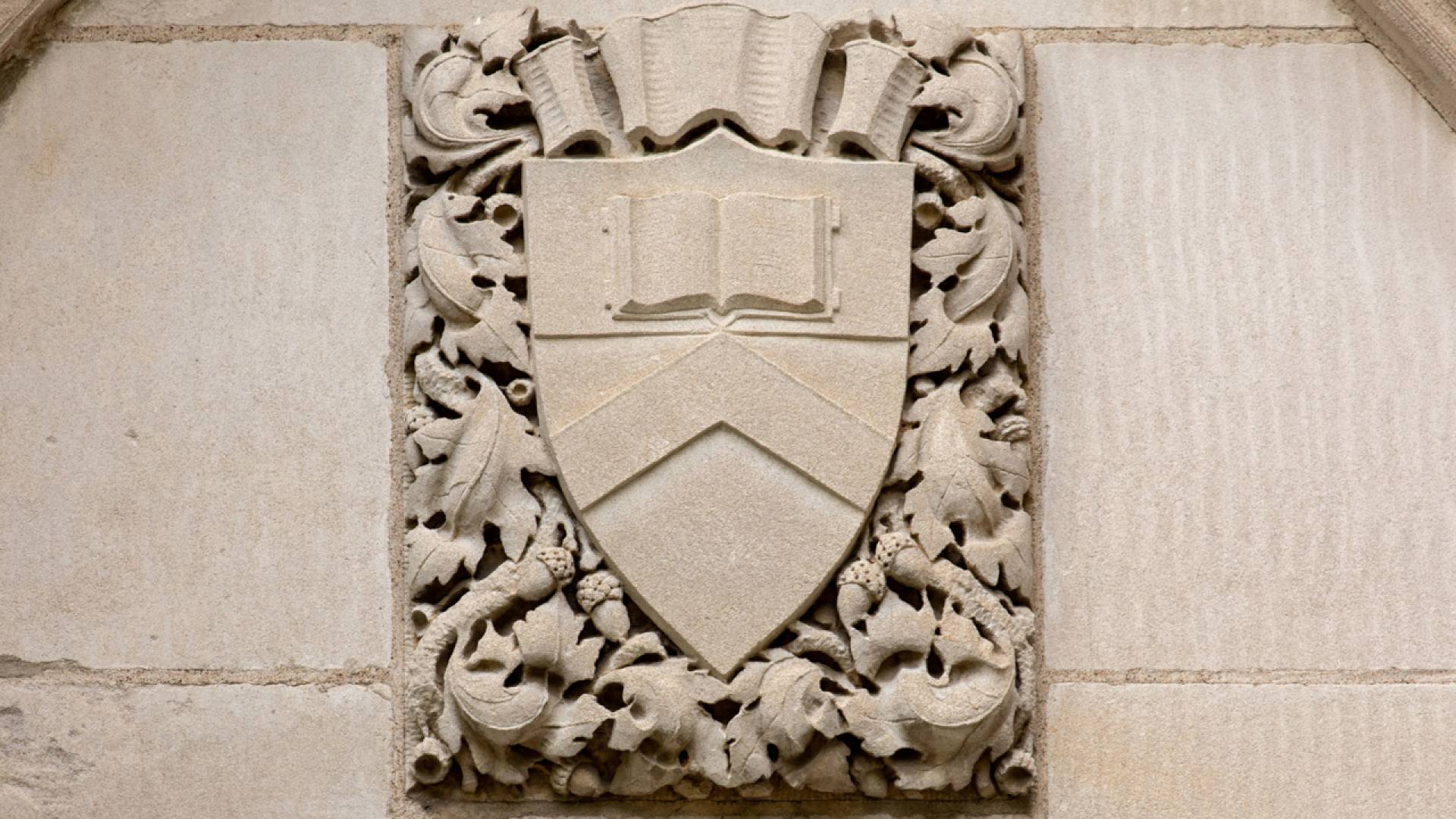 Princeton logo in stone