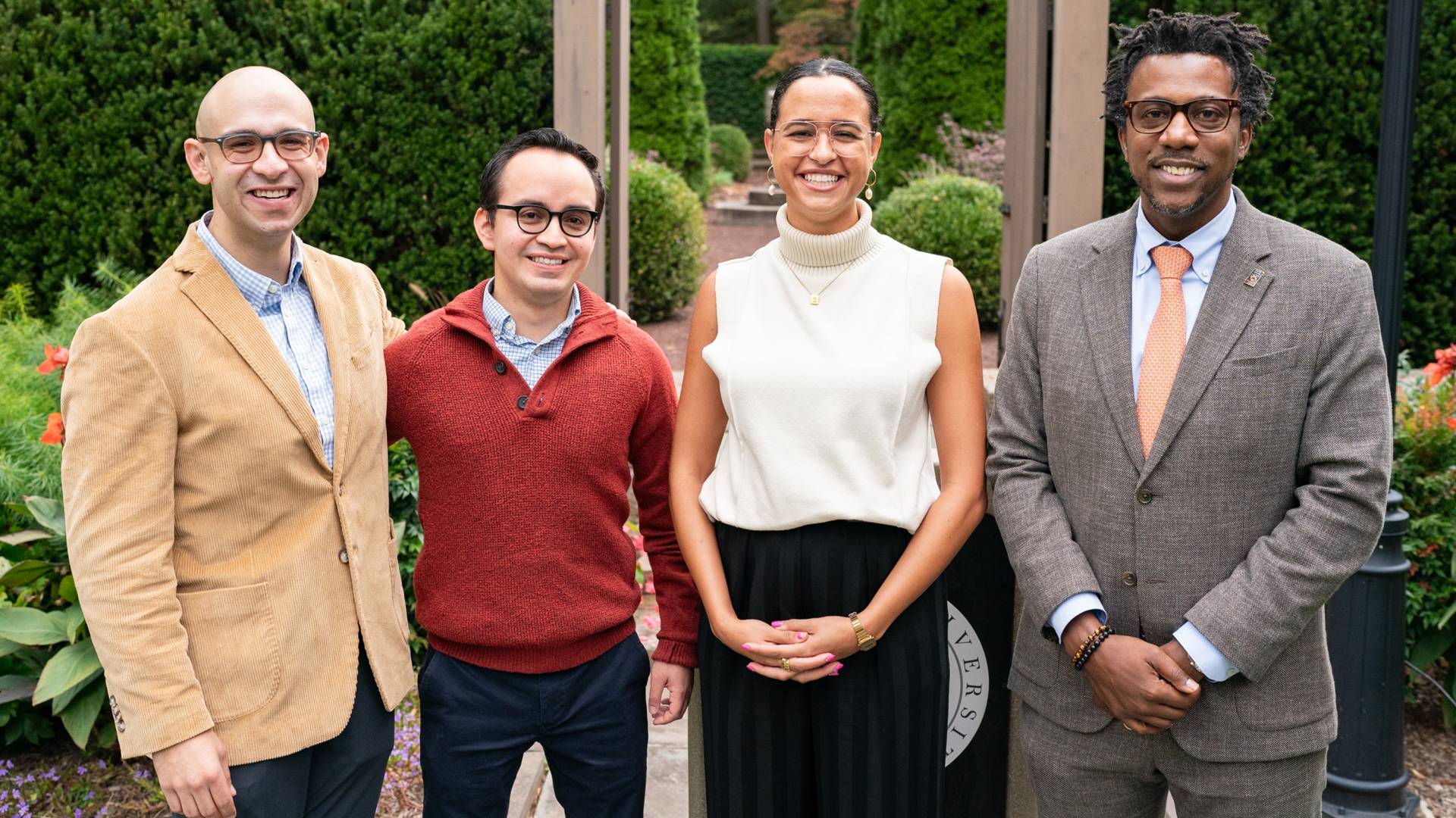 Pasquale Toscano, José de Jesús Montaño López and Geneva Smith with Dean Rodney Priestley.
