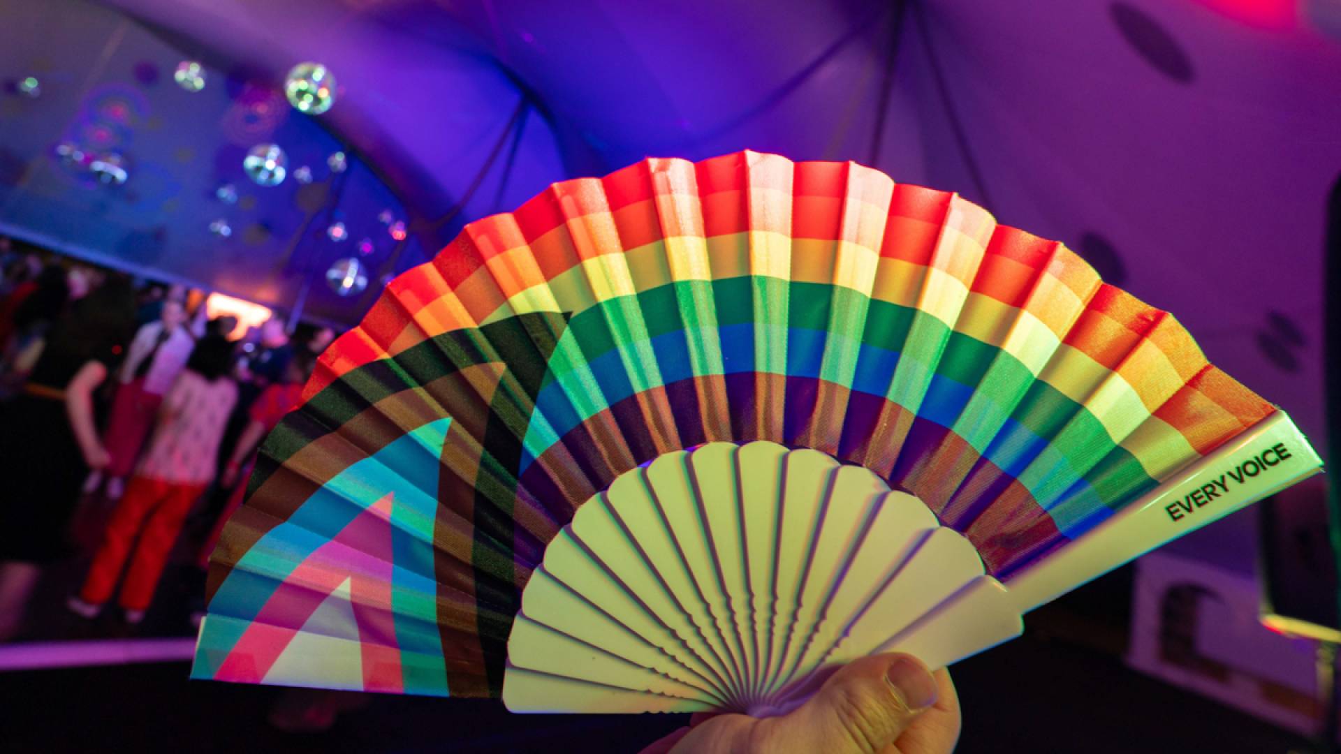 Colorful fan