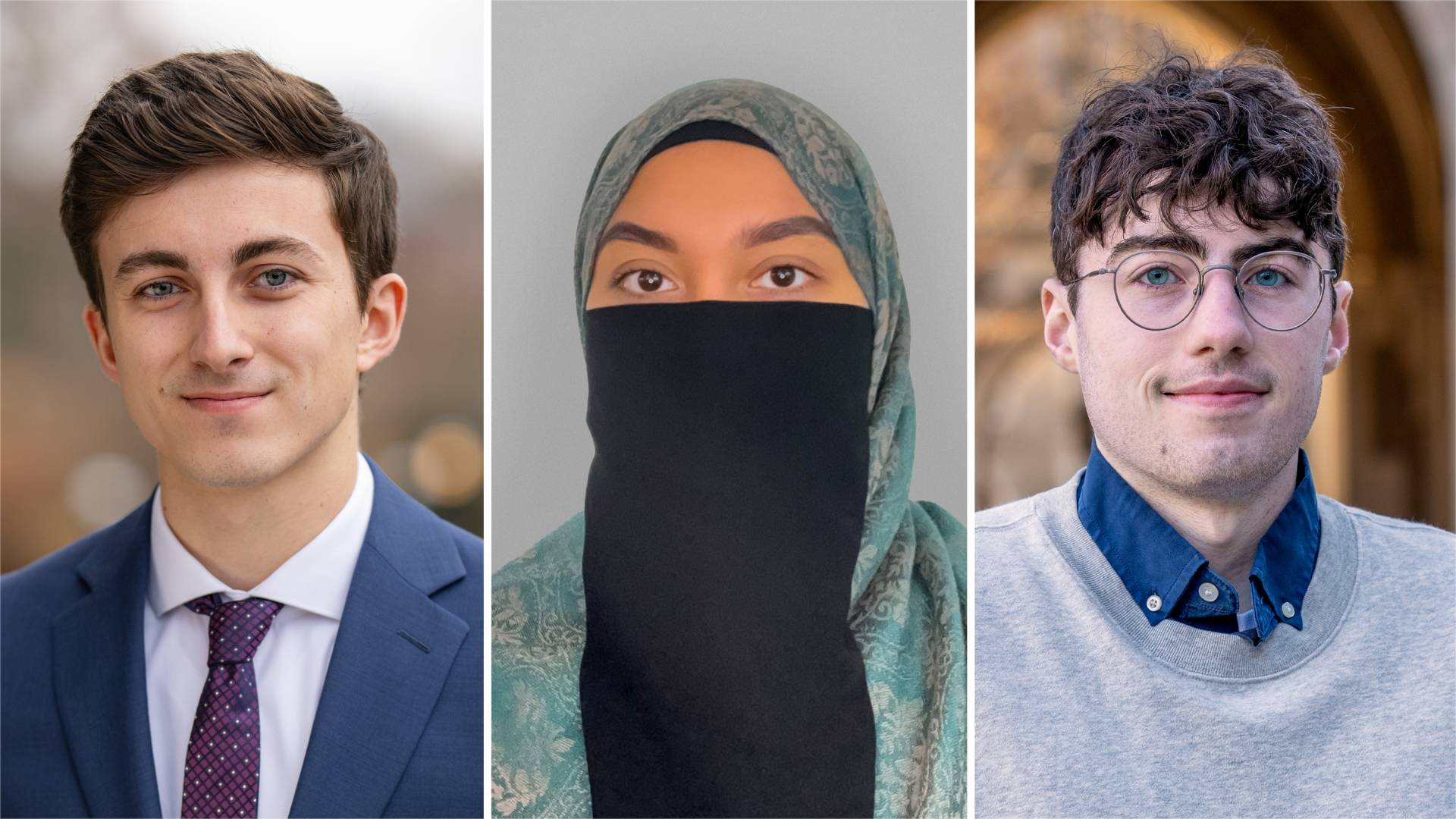 Noah James, Farzana Salik, Ethan Sample