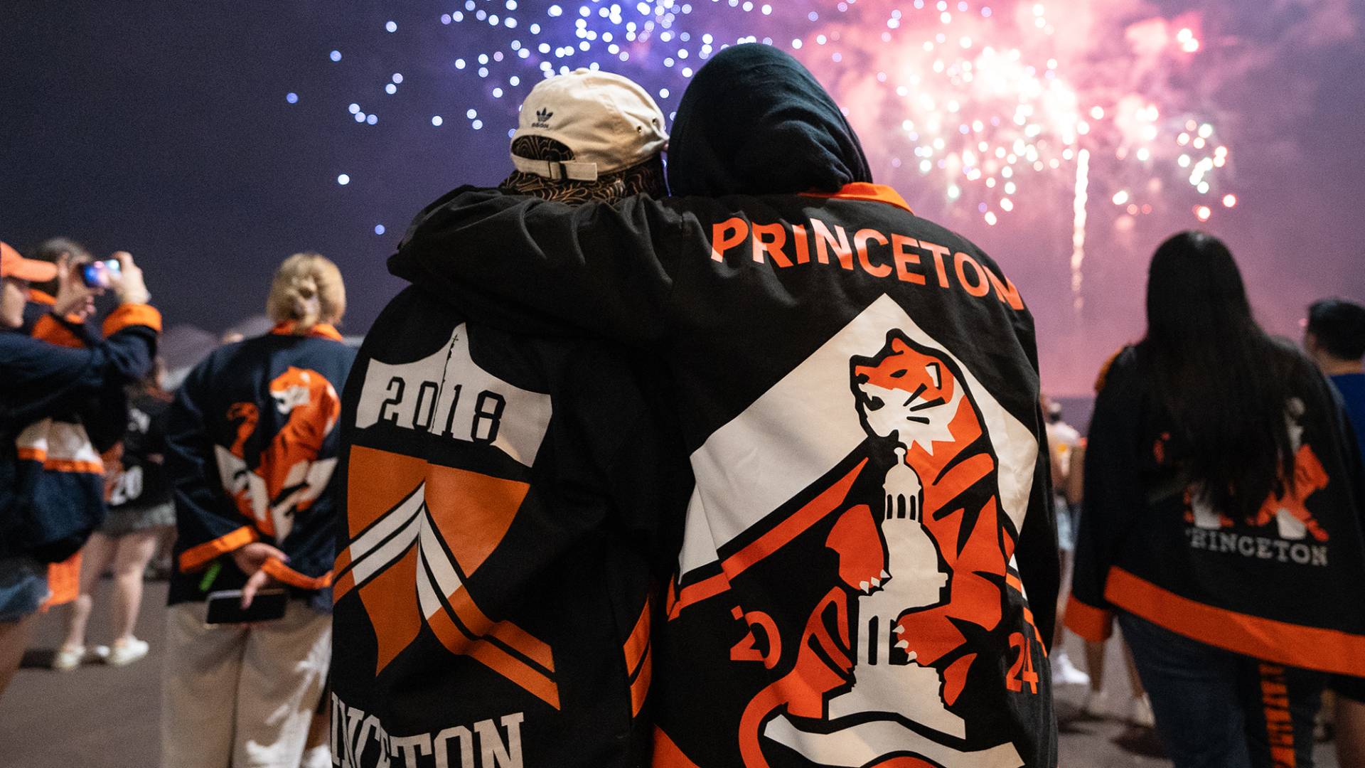 Princeton alumni watch fireworks