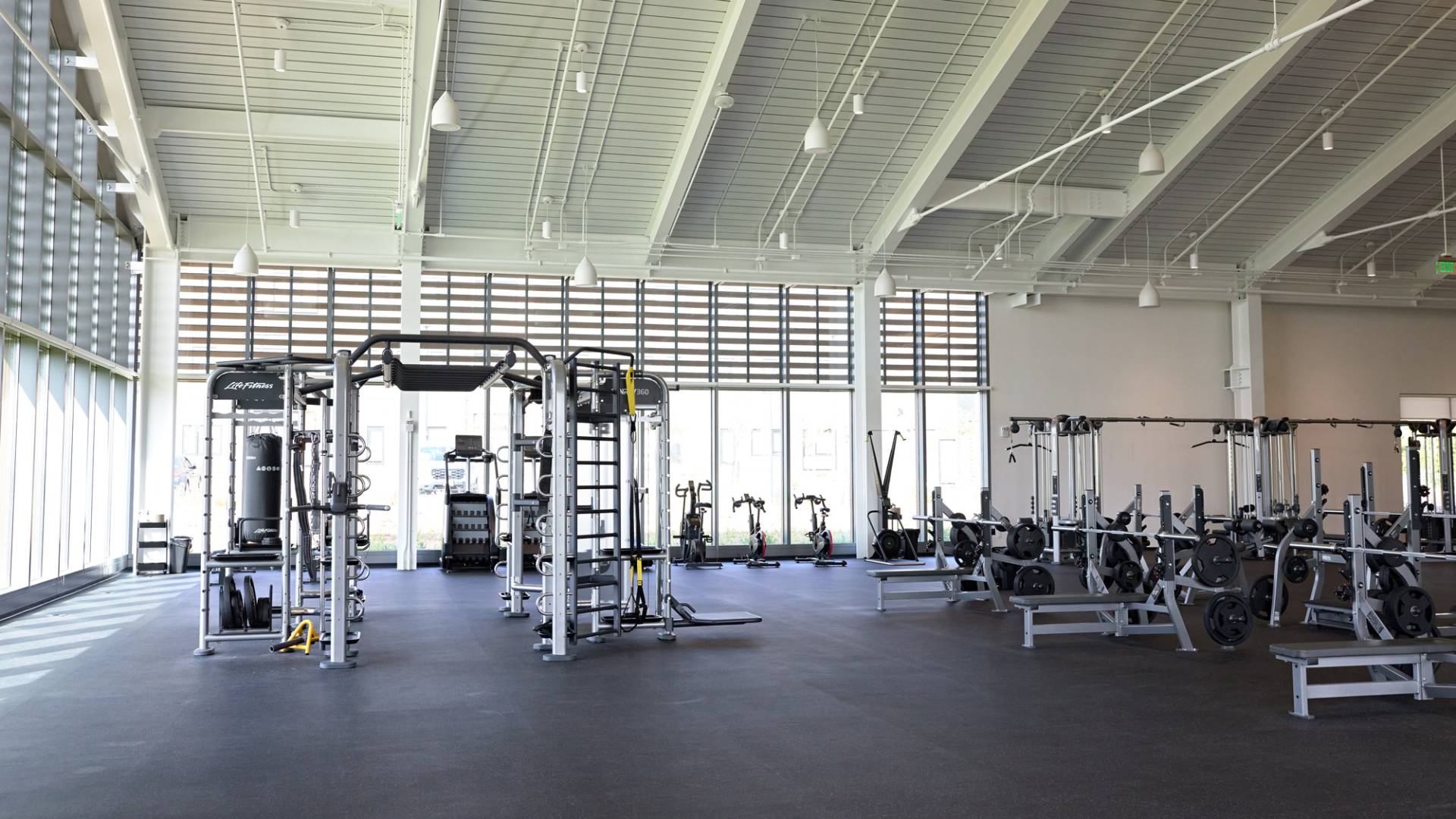 Fitness equipment in the Wilkinson Fitness Center.
