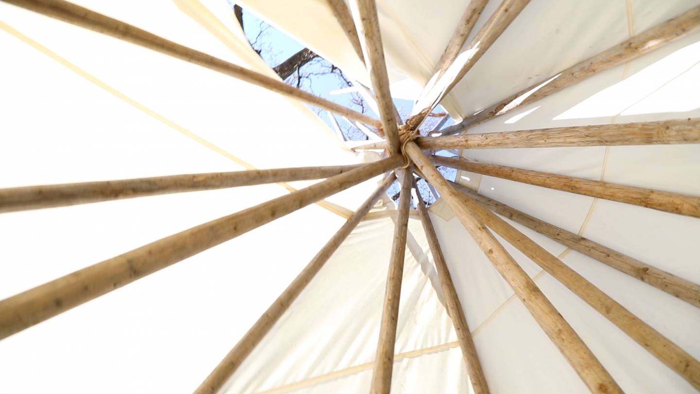 interior of tipi