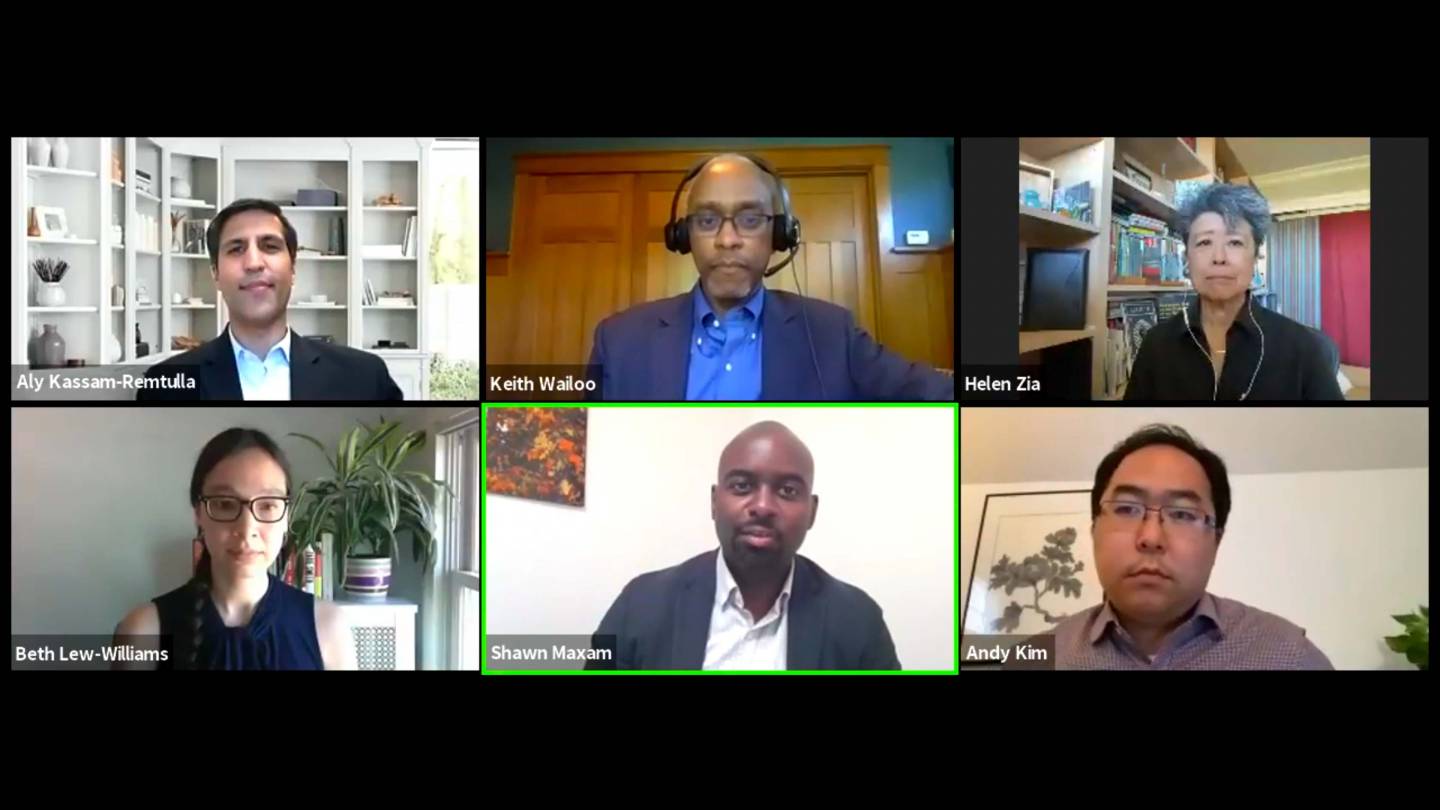 Aly Kassam-Remtulla, Keith Wailoo, Helen Zia, Andy Kim, Shawn Maxam, Beth Lew-Williams