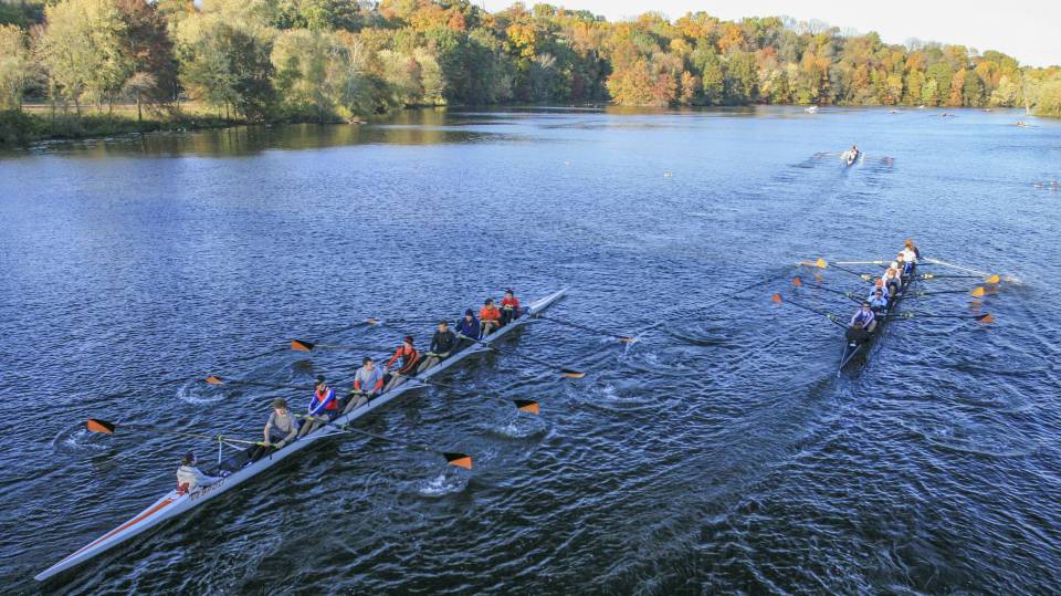 Rowing at Carnegie Lake