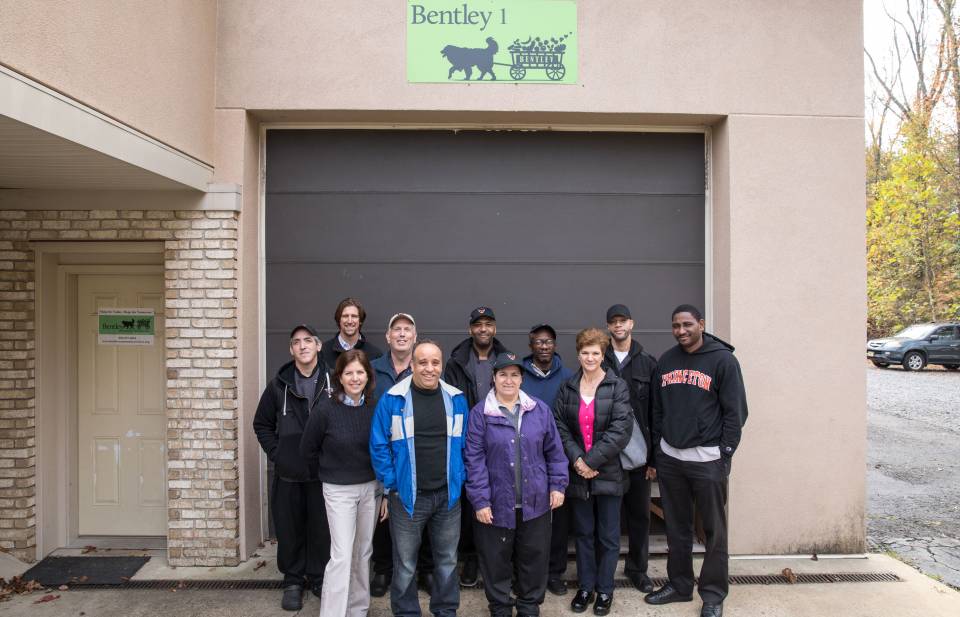 Princeton staff at Bentley food center