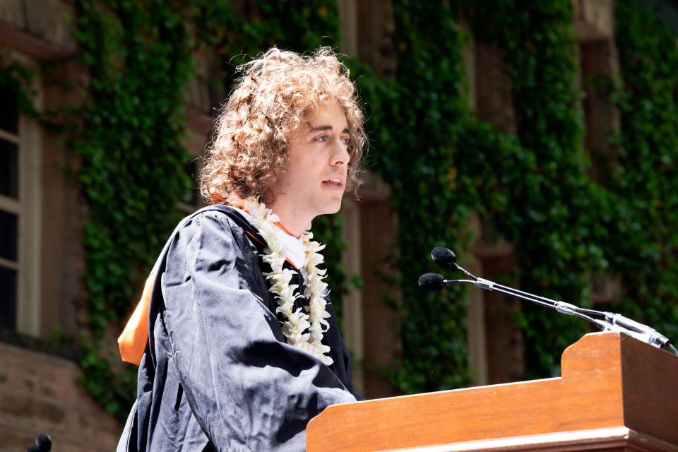 Kyle Berlin at podium