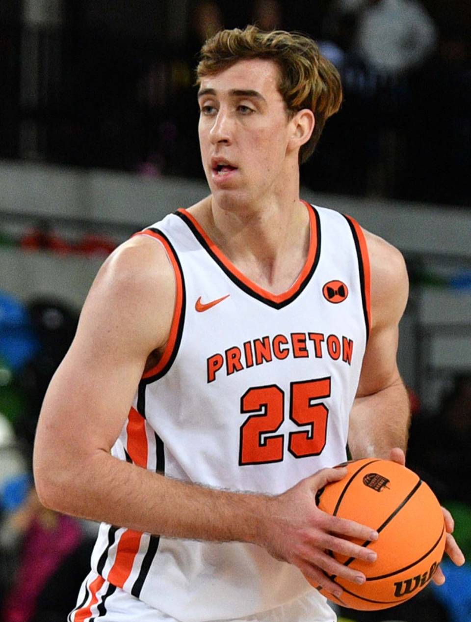 Jacob O'Connell holding a basketball