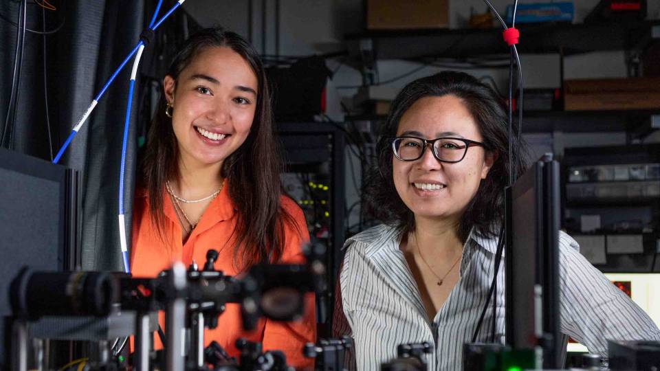 Elisabeth with her thesis adviser