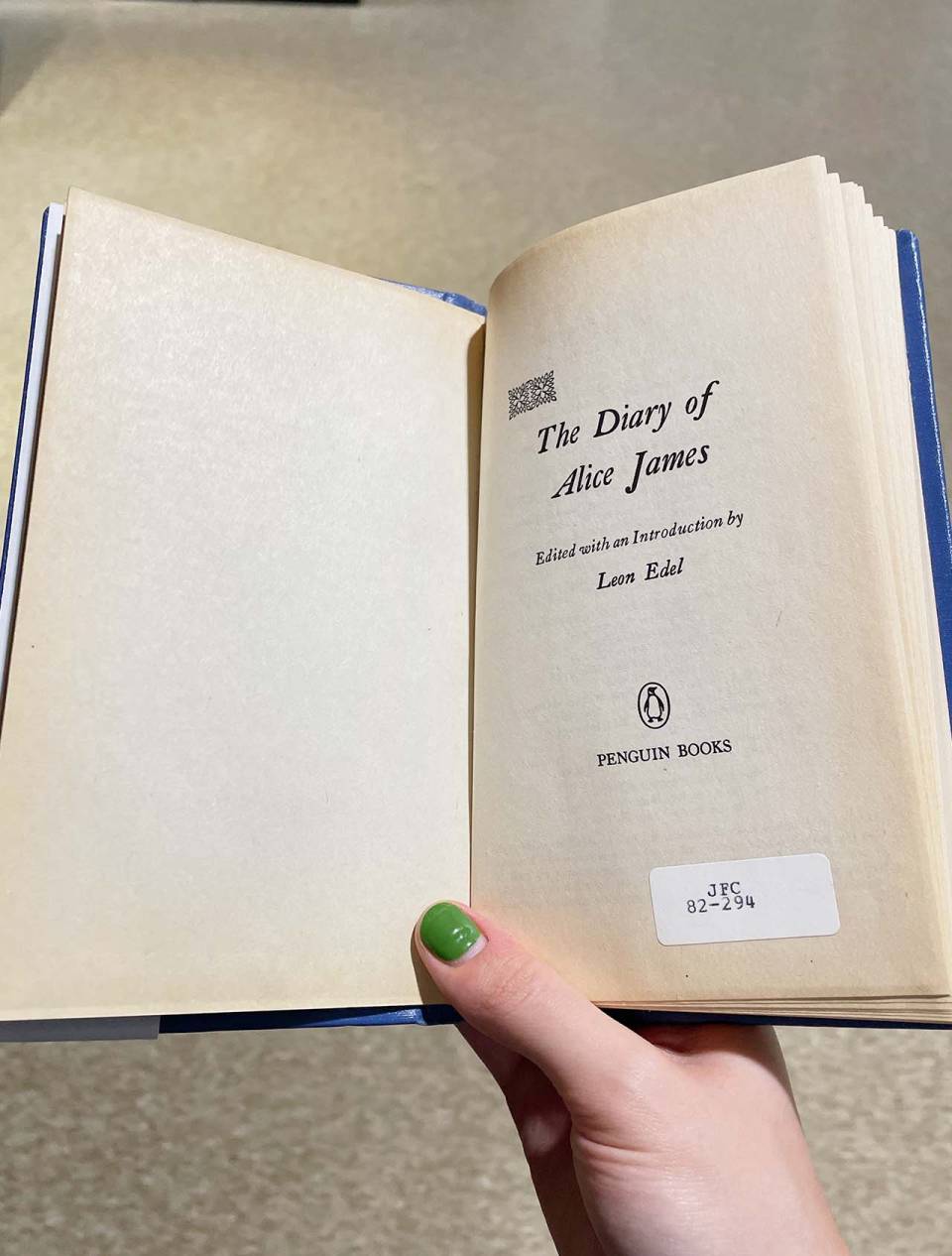 Rachel Sturley holding a book