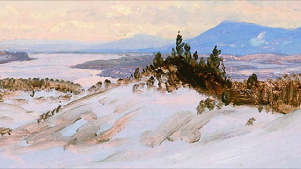 The Hudson Valley in Winter Near Olana