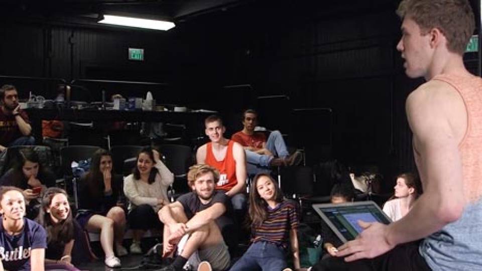 Eamon Foley Senior Thesis Eamon with actors