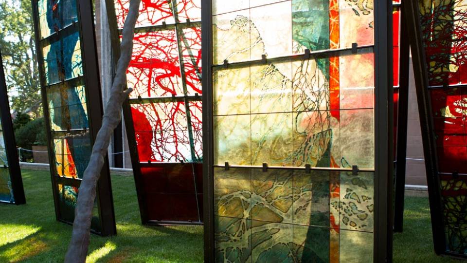 Starn "(Any) Body Oddly Propped" sculpture detail