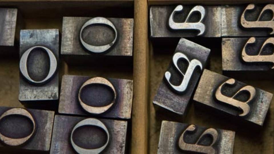 A Study in Type typography letters