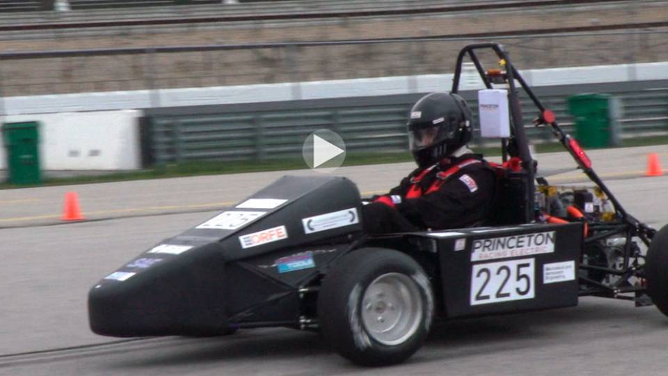 Princeton Racing Electric car on track