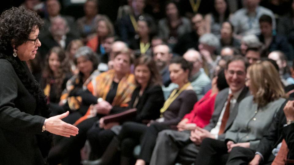 Adelante Tigres Conference: Sonia Sotomayor addressing audience at Alexander Hall