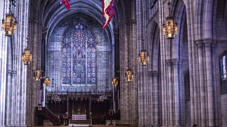 Interior of the Princeton University chapel