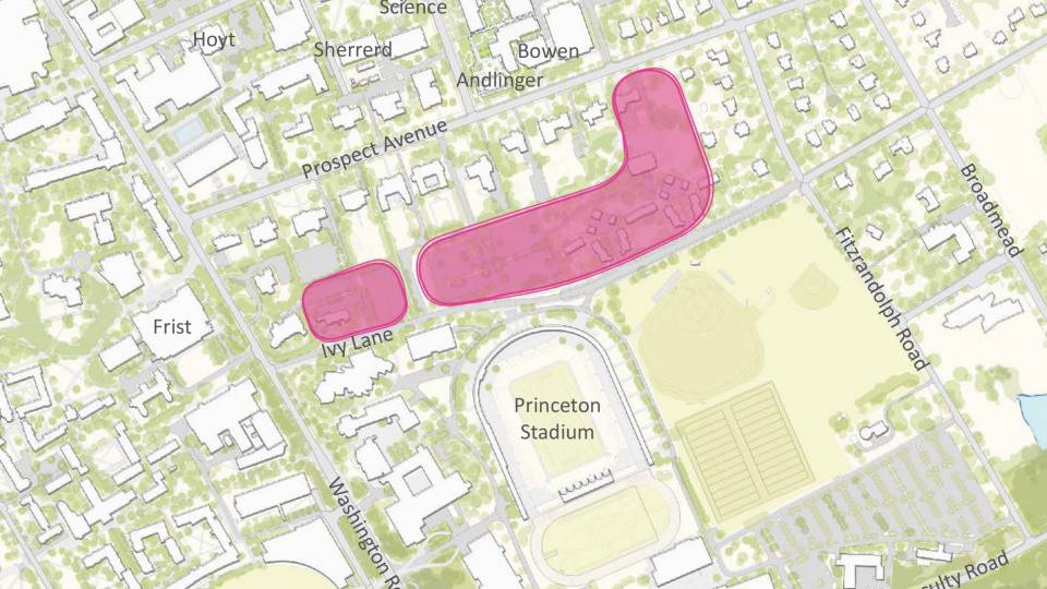 Map showing potential sites for engineering and environmental studies