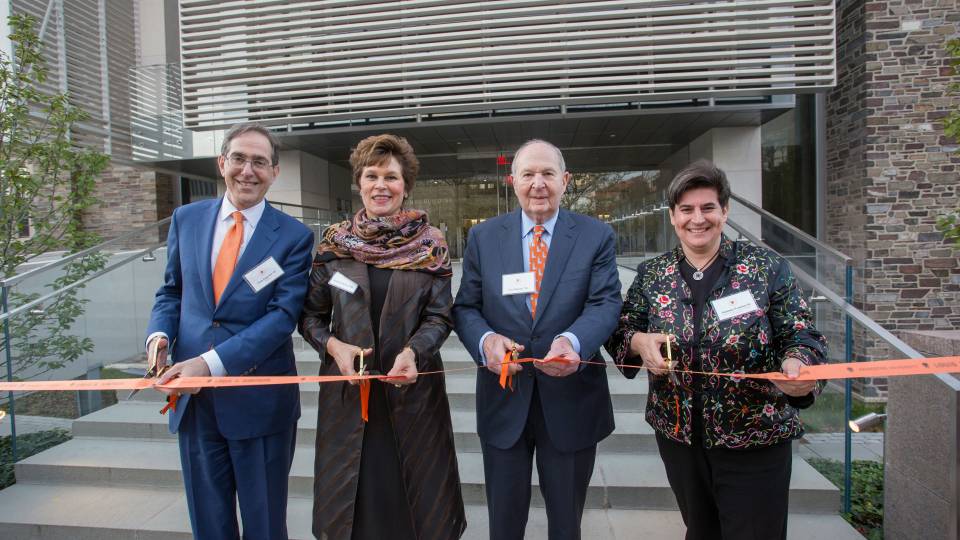 Christopher L. Eisgruber,  Louis A. Simpson, Kimberly K. Querrey and Anastasia Vrachnos