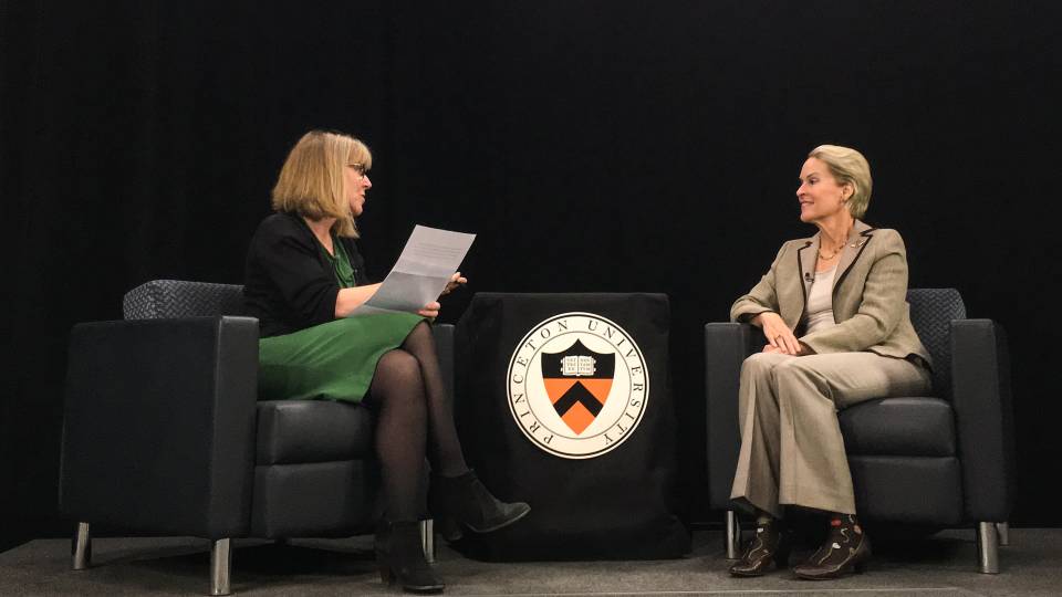 Margaret Koval interviewing Frances Arnold