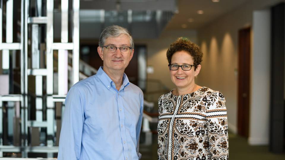 Edward Felten and Melissa Lane in Sherrerd Hall