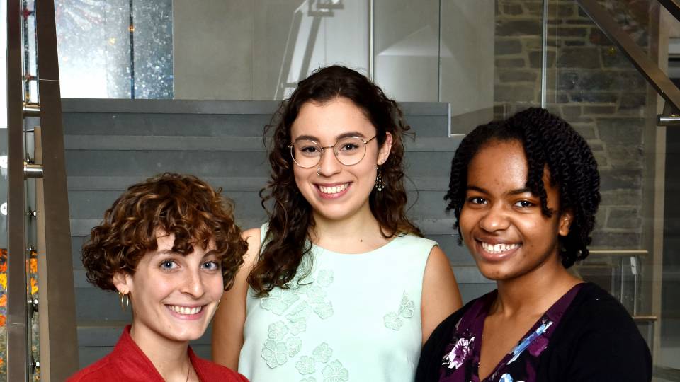 Mariachiara Ficarelli, Isabel James, and Jazmyn Blackburn