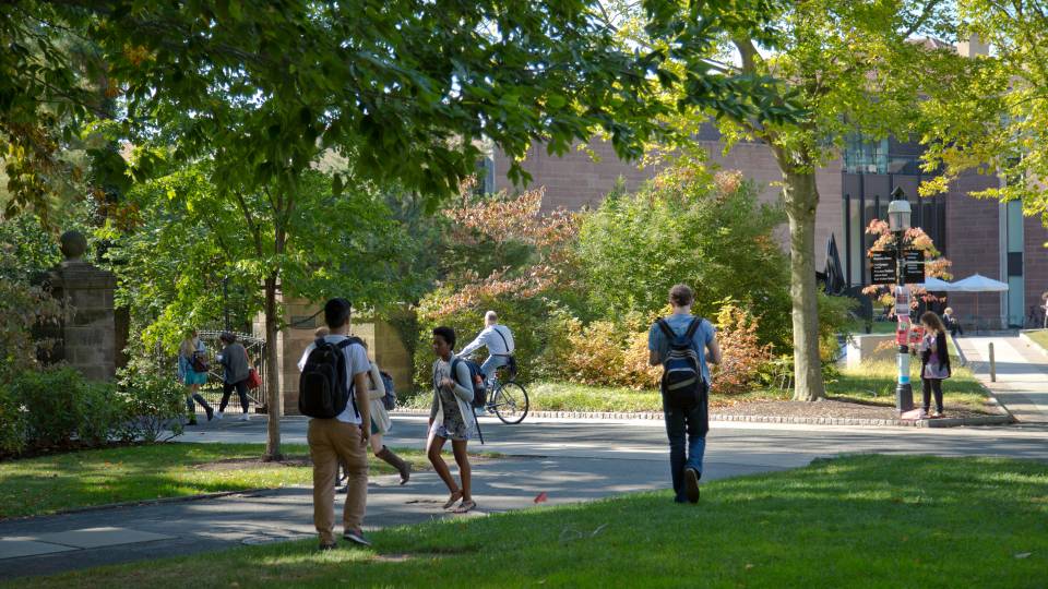 Students on campus