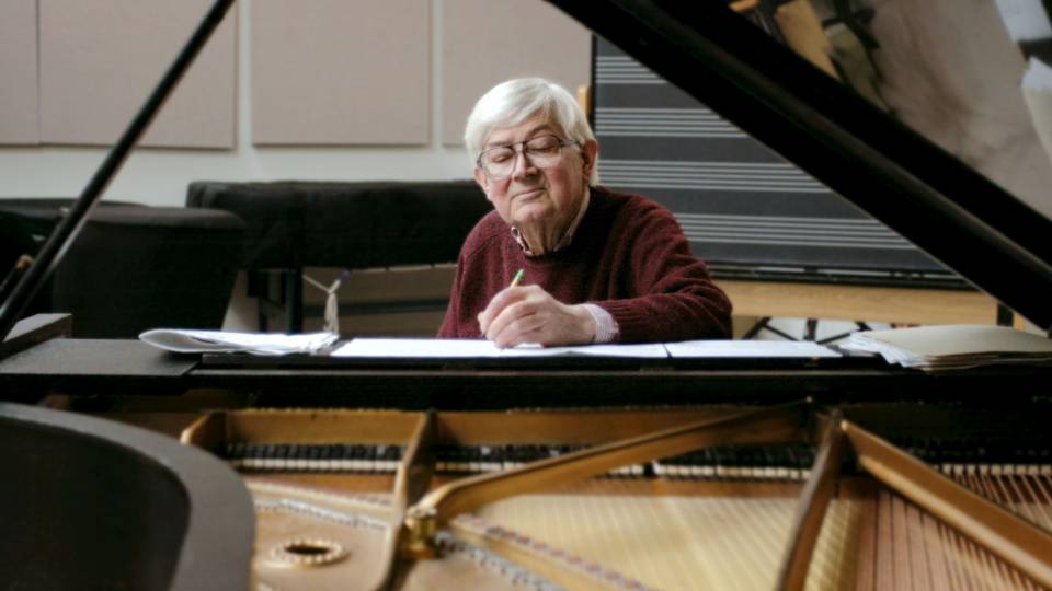 Peter Westergaard at the piano