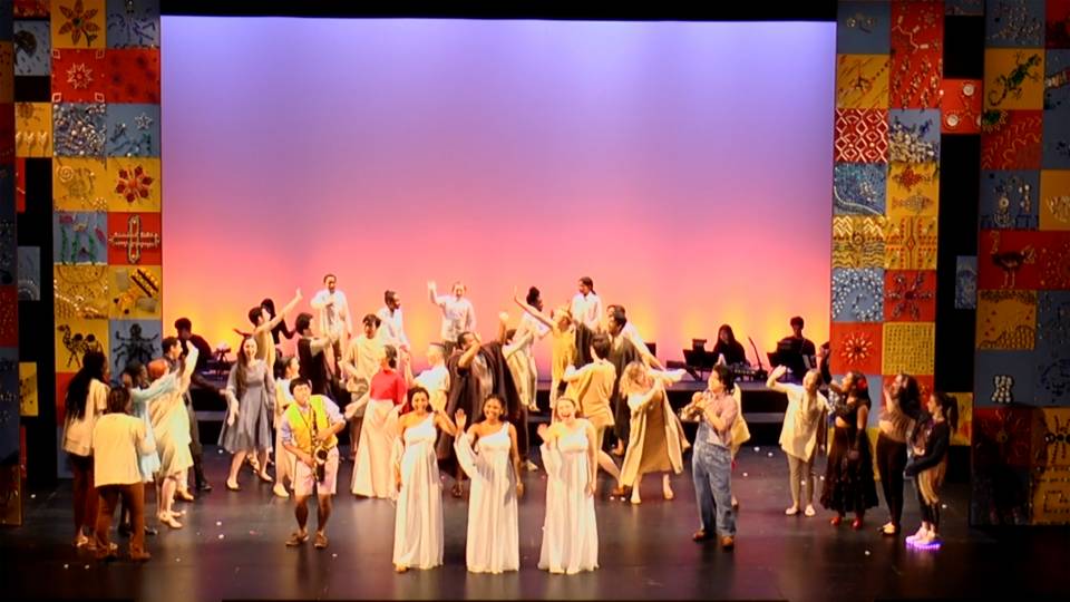 Still of the theatre production of The Odyssey