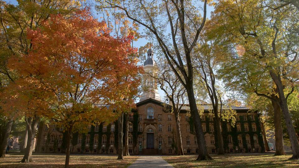 Nassau Hall in autumn