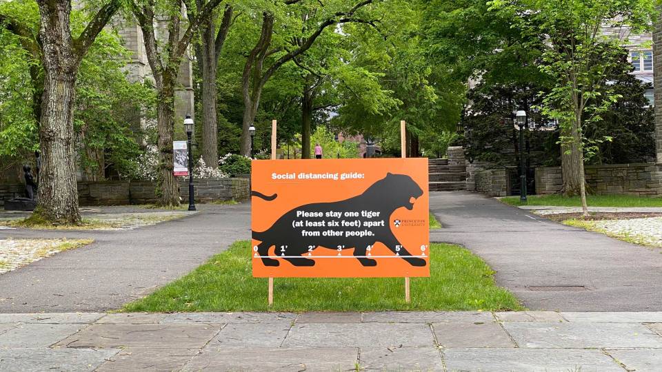 Social distancing sign